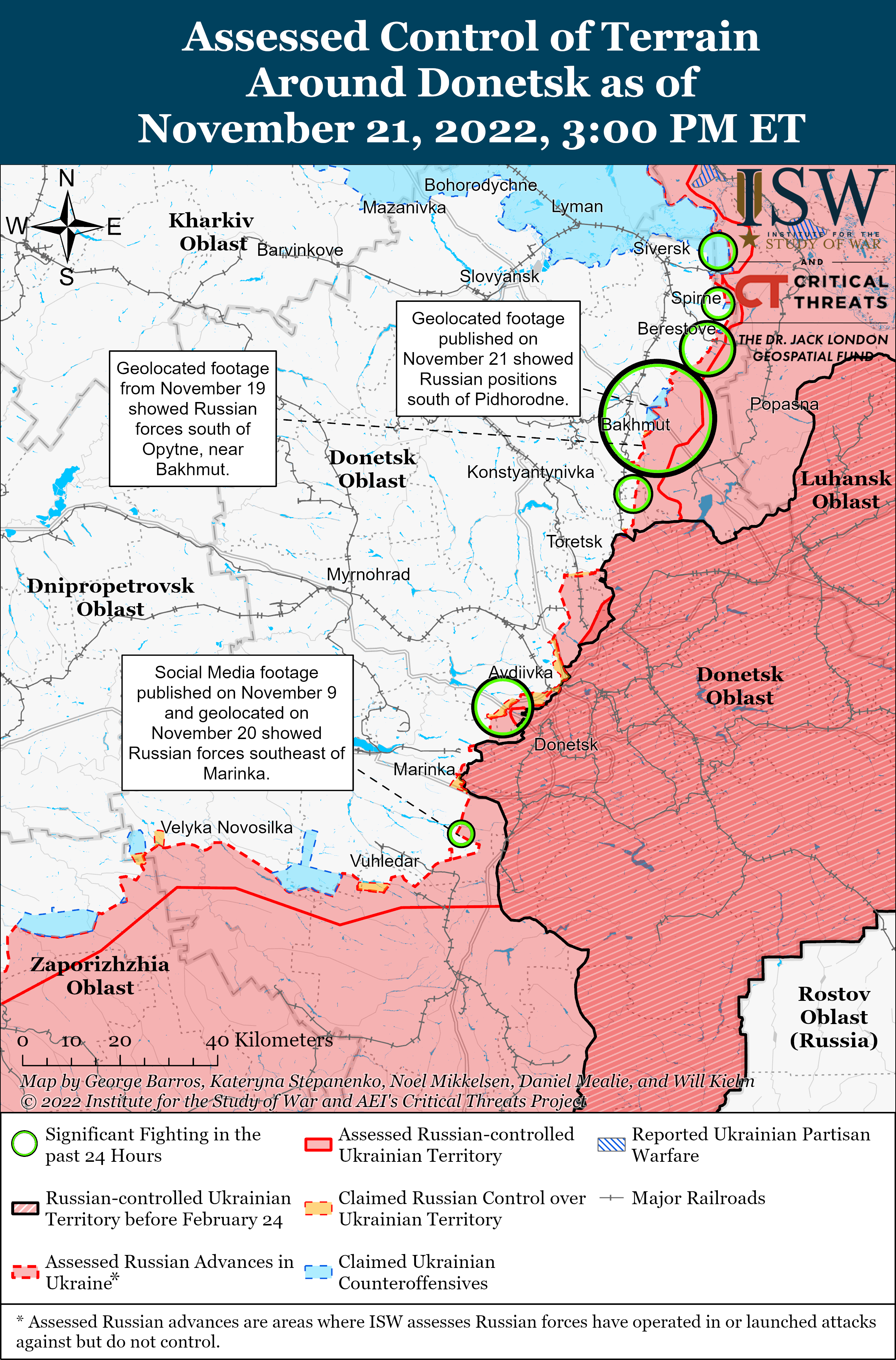 Russian Offensive Campaign Assessment, November 21 | Institute For The ...